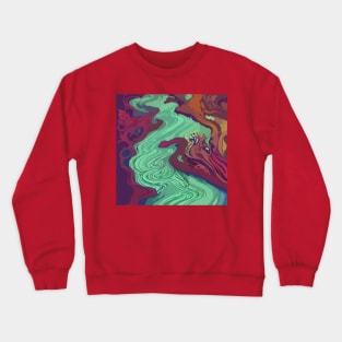 Snake Pattern Crewneck Sweatshirt